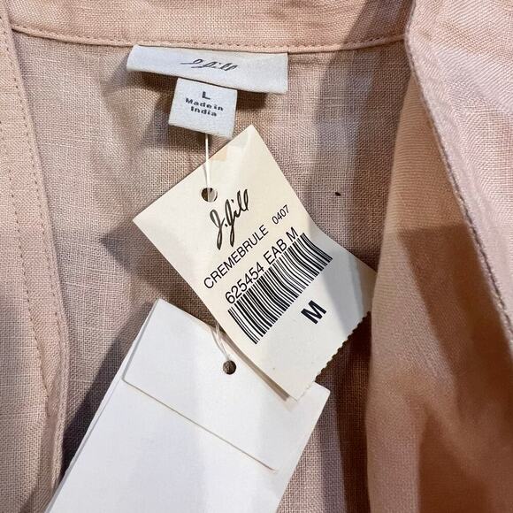 NWT J Jill Linen Single Button Linen Jacket Women’s Size Medium Lagenlook - Picture 5 of 7